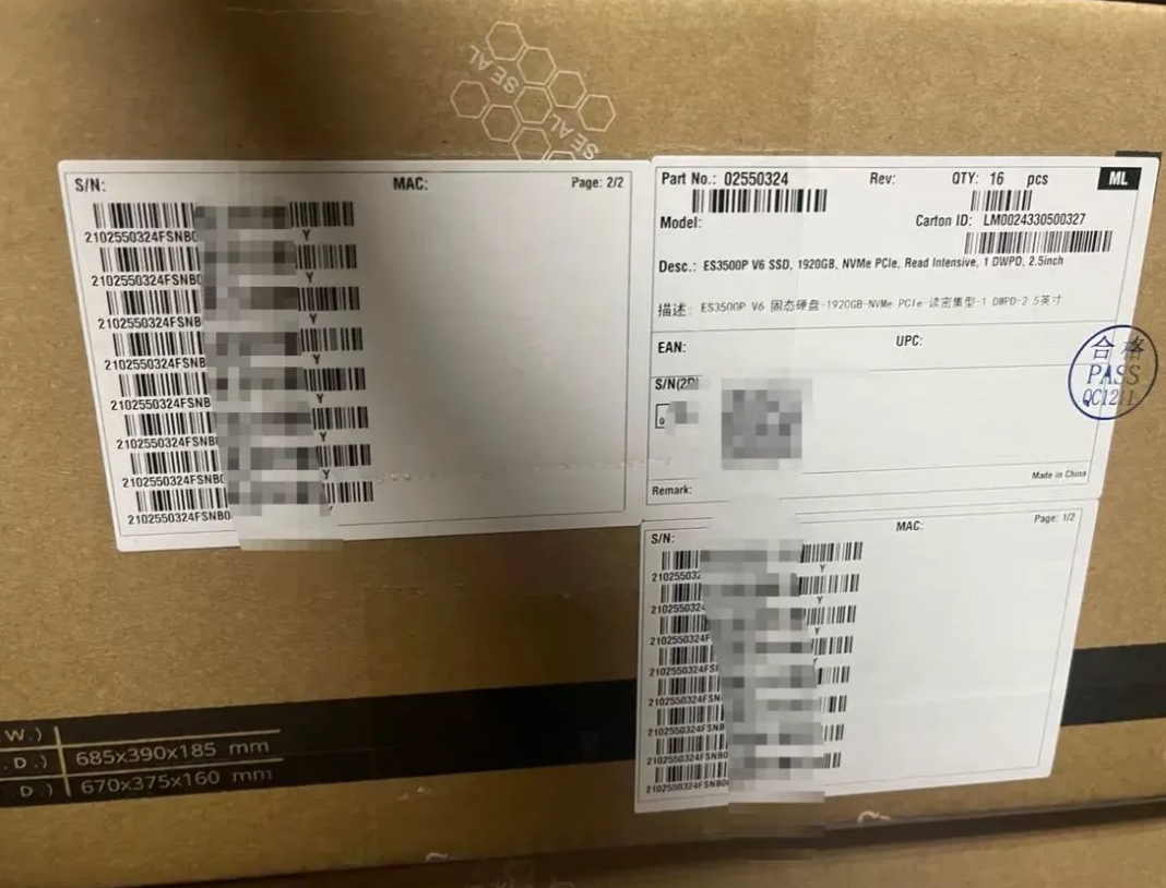 02HqpmVLAxI Твердотельный накопитель Huawei ES3500P V6 1.92TB NVMe PCIe 4.0 U.2 — изображение 1