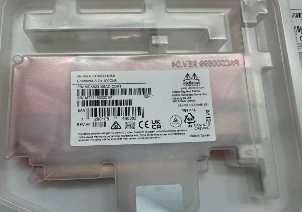 rdepr8NQ3F9a Сетевой адаптер Mellanox ConnectX-6 Lx MCX623106AC-CDAT 2x100GbE — изображение 1